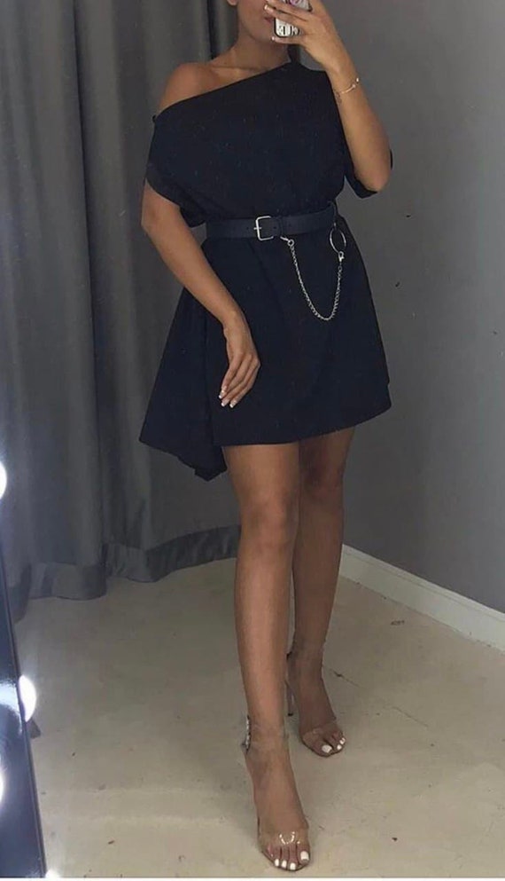 Stylish One Shoulder Dress - Etsy
