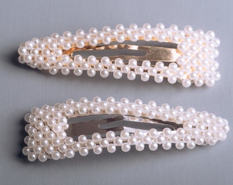 Perlen Haarspange, Perlen Haarnadel, Große Snap Haarspange, Perlen Bobby Pin, Perlen Haarspange, Perlen Haar Accessoire