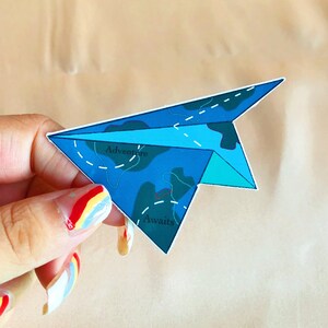 Adventure awaits aesthetic art sticker