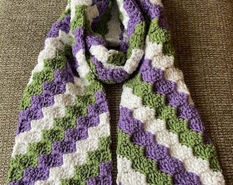 Gender Queer Pride - Corner-Stitch Scarf