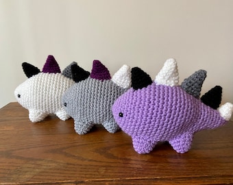 Asexual Stuffed Dinosaur / Asexual Amigurumi / Stuffed Animal