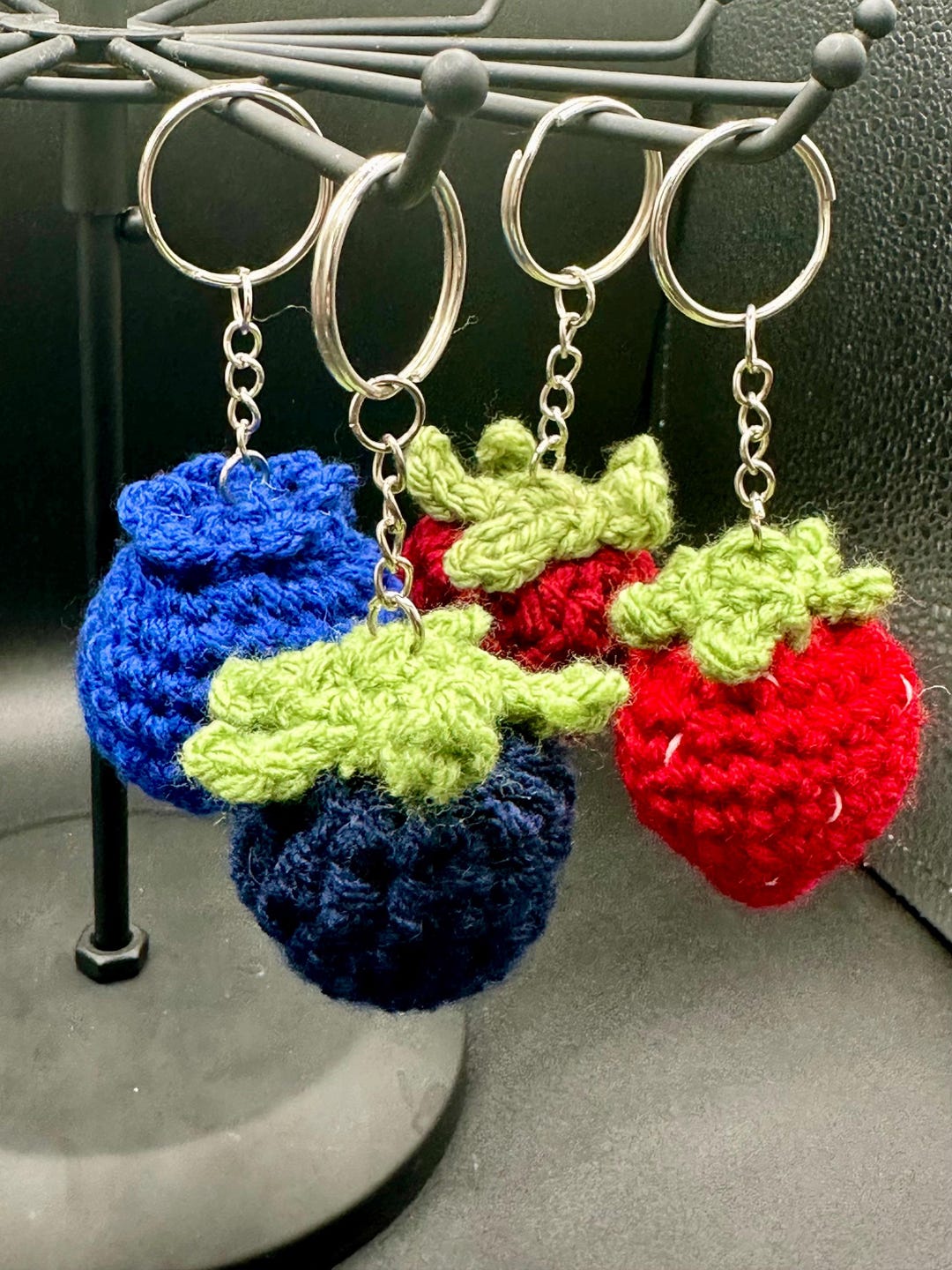 Fruity Keychains - Strawberry, Blackberry, Raspberry, Blueberry, Pride ...