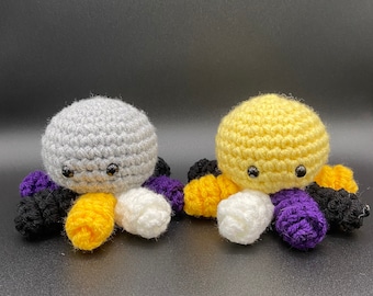 Nonbinary Octopus Amigurumi / Nonbinary Stuffed Animal