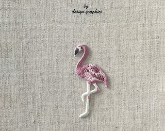 Flamingo Patch, Flamingo Iron On, Flamingo Applique, Gift for Animal Lovers
