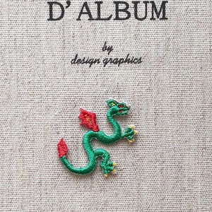 Tiny Dragon Patch, Small Dragon Patch, Small Dragon Iron On, Dragon Applique