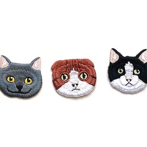 Katze Aufnäher, Cat Bügelbild