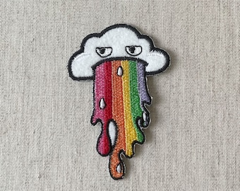 Rainbow Cloud Patch,  Rainbow Applique