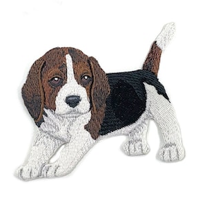 Großer Welpen Patch, Hund Aufnäher, Hund gestickte Applikation