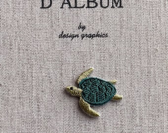 Tiny Turtle Patch, Turtle Iron-On Patch