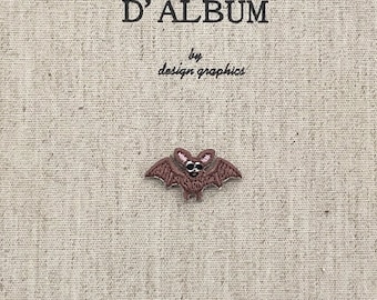 Tiny Bat Patch, Bat Iron-On Patch, Bat Embroidery Patch, Animal Patch