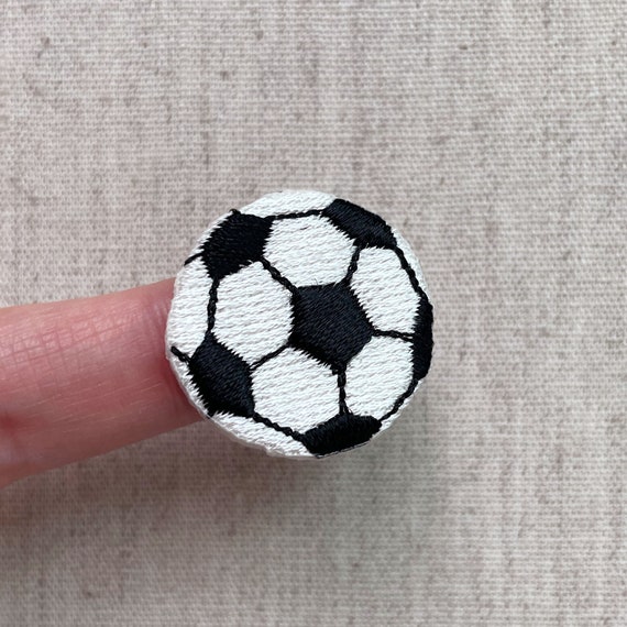 Tiny Soccer Ball Patch Soccer Ball Ironon Patch Soccer Ball Etsy