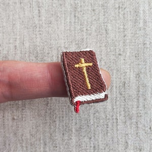 Tiny Bible Patch,  Christian iron on