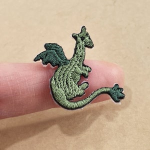 Tiny Dragon Patch, Small Dragon Patch, Small Dragon Iron On, Dragon Applique
