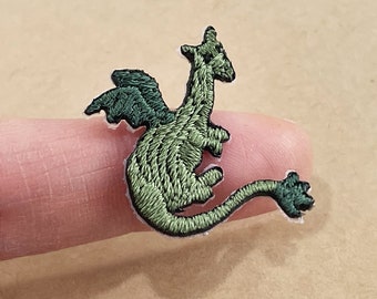 Tiny Dragon Patch, Small Dragon Patch, Small Dragon Iron On, Dragon Applique