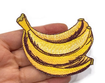 Banana Iron-On Patch, un tas de bananes Badge Broderie Patch