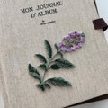 Violet Wild Flower Patch, Flower Patch, Flower  Iron-on Patch, Flower Iron-On Badge, Flower  Embroidered product logo