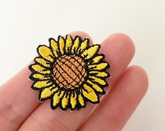 Sunflower Patch, Sunflower  Iron-On Patch, Sunflower Iron-On Badge