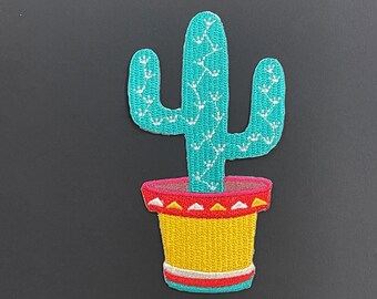 Mexico Cactus Patch, Cactus Iron-On Patch