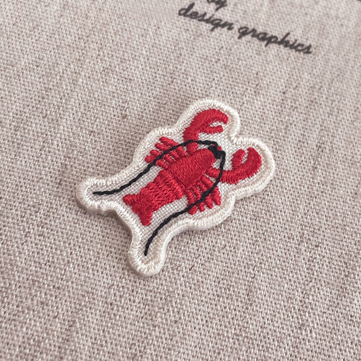 Ttiny Patch Design Tiny Lobster Patch, Lobster Iron-on Patch, Lobster Embroidery Patch - Etsy
