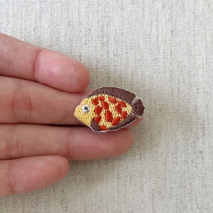 Tiny Fish Patch,  Small Fish patch,  Fish Iron on