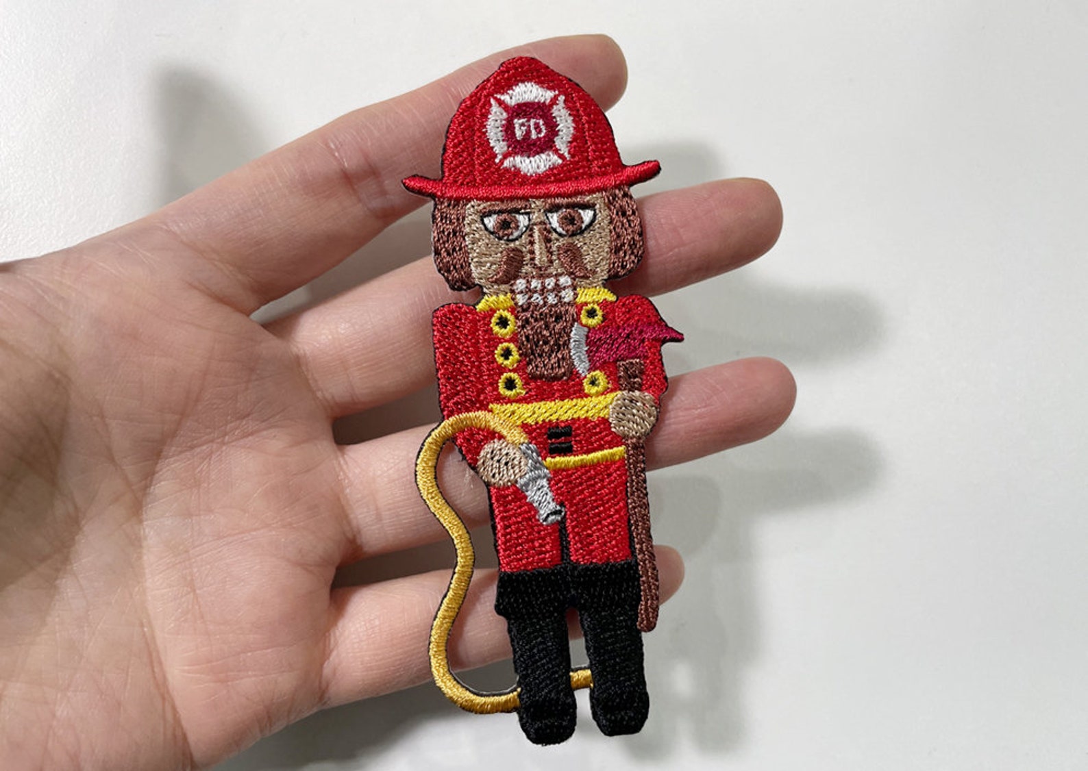 Fireman Patch, Firefighter Iron-on Patch, Fire Station Iron-on Badge ...