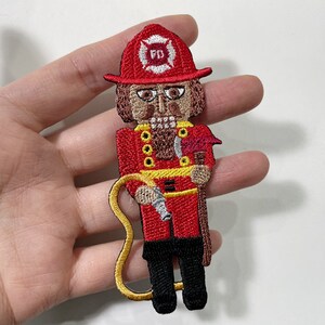 Fireman Patch, Firefighter Iron-on Patch, Fire Station Iron-on Badge ...