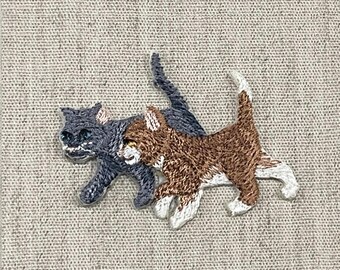 ¡NUEVO! Parche termoadhesivo de gatos, bordado, 51 mm (1,99") de ancho