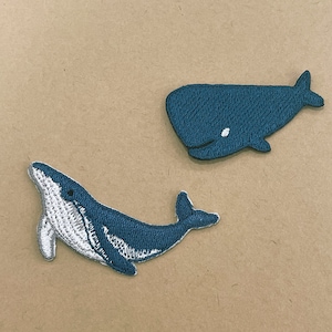 Whale Patch, Beluga patch, Marine Animal Iron on, Marine Mammals
