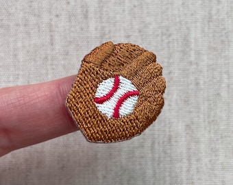Winziger Baseball Handschuh Aufnäher, Baseball Aufnäher, Baseball Patch
