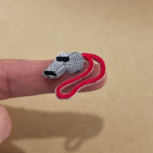 Tiny Whistle Patch, Whistle Iron-On Patch, Whistle Embroidery Patch