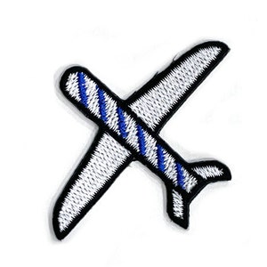 Airplane Patch, Travel  Iron-on Patch, Airplane Iron-On Badge, Airplane  Embroidered