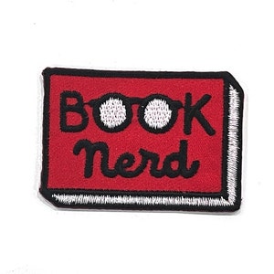 Book Patch, Red Book Iron-On Patch