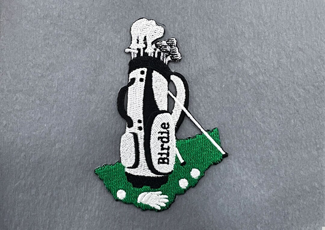 Golf Bag Patch, Golf Bag Ironon Patch, Golf Bag Embroidered Etsy
