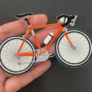Bicycle Bike Patch, Bike Ride Iron-on Patch, Bicycle Embroidered