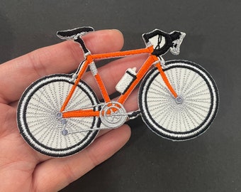 Bicycle Bike Patch, Bike Ride Iron-on Patch, Bicycle Embroidered