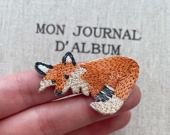 Fox Patch, Fox Iron-On Patch, Fox Badge
