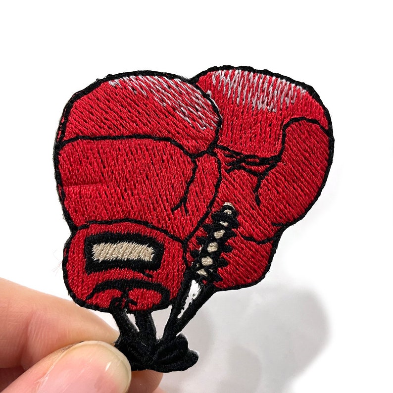 Boxing Glove Patch Boxing Glove Ironon Patch Boxing Glove Etsy