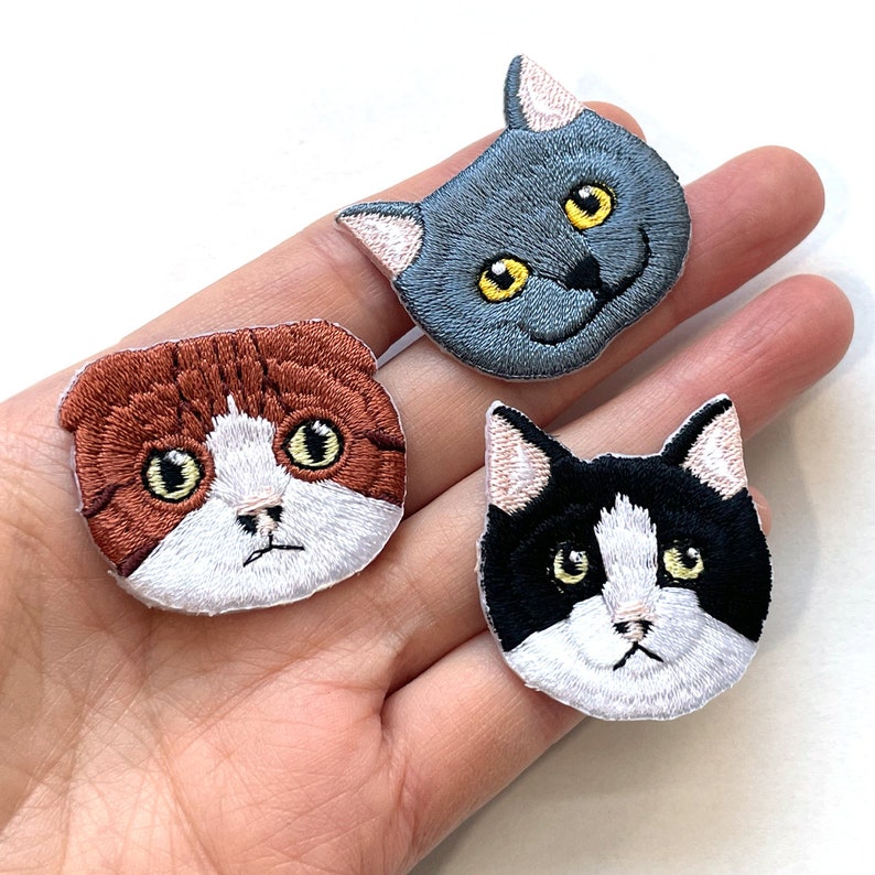 Cat Patch, Cat Iron-on Patch, Cat Badge - Etsy