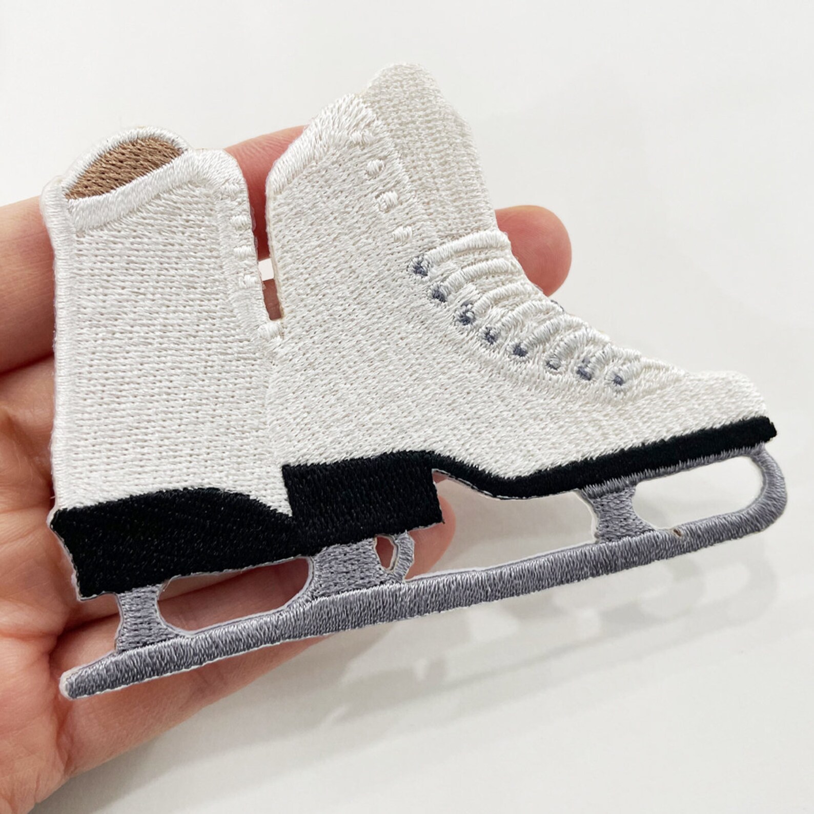 Figure Skate Patch Ice Skating Ironon Patch Winter Sport Etsy