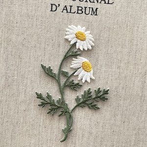 Daisy Flower Patch, Blume Patch, Blume Aufbügler, Blume Aufbügeln Abzeichen, Blume gestickt