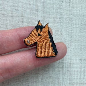 Tiny Horse Head Patch,  Small Horse patch,  Horse Iron on