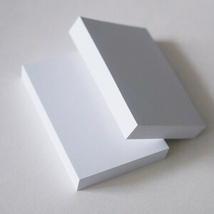 Double Pack Blank Sticky Notes, Memo Pad Stickers, Simple White Paper Sticky Notes