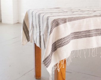 Traditional Ethiopian cotton tablecloth, hand woven Habesha table cloth, Ethiopian cotton