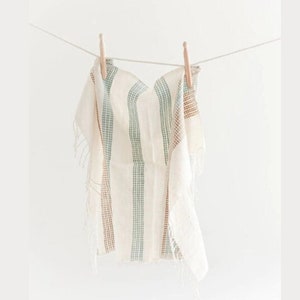 Handwoven Habesha/Ethiopian cotton lightweight towel, hand woven organic cotton