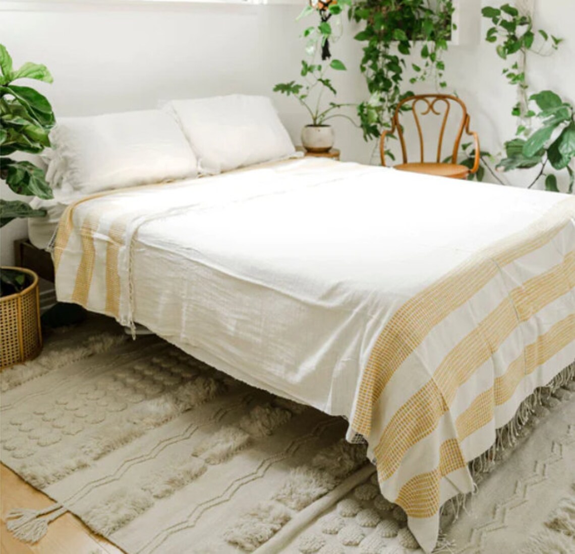 Modern Take on Traditional Ethiopian Cotton Bedsheet Very Etsy