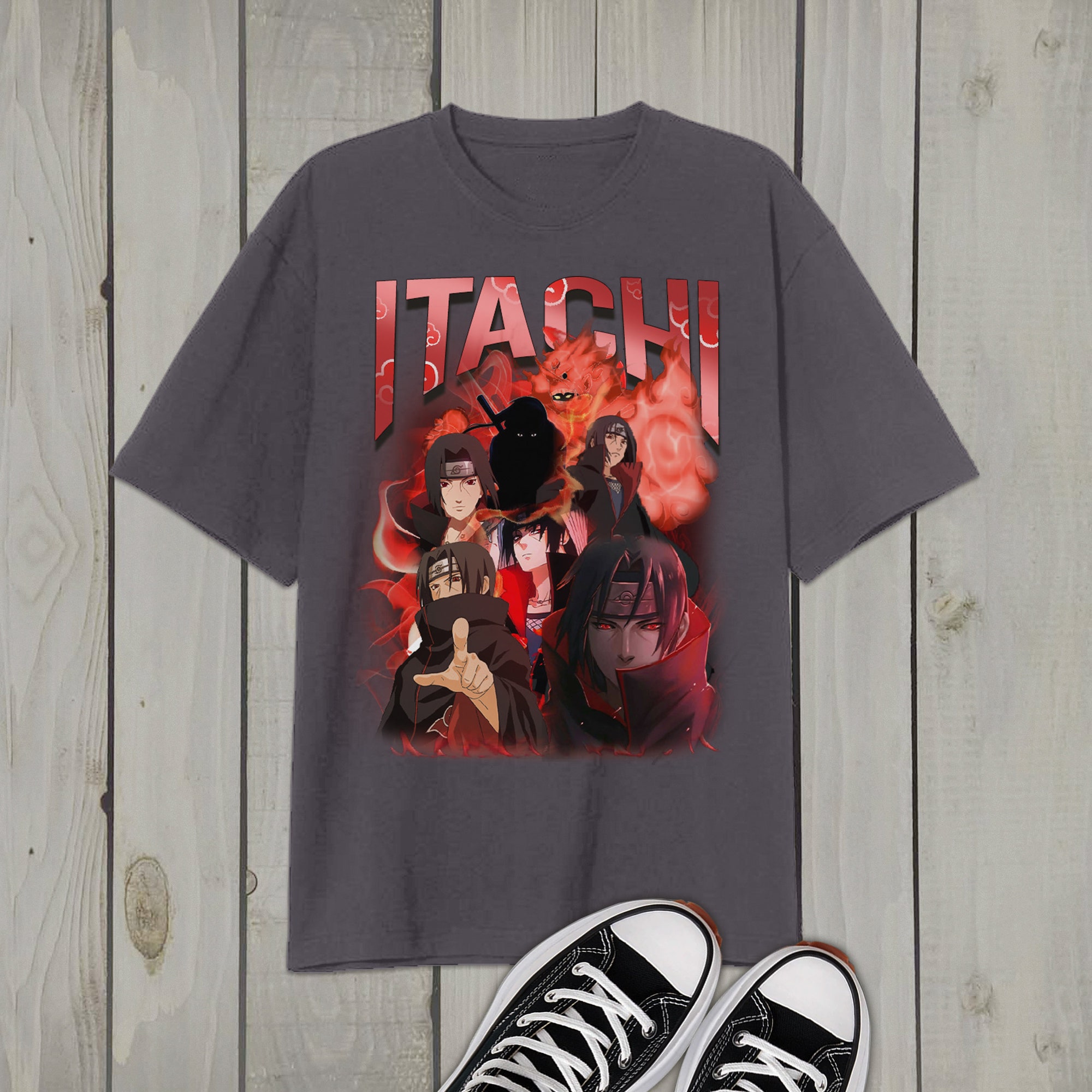 Discover Itachi Uchiha Retro Shirt