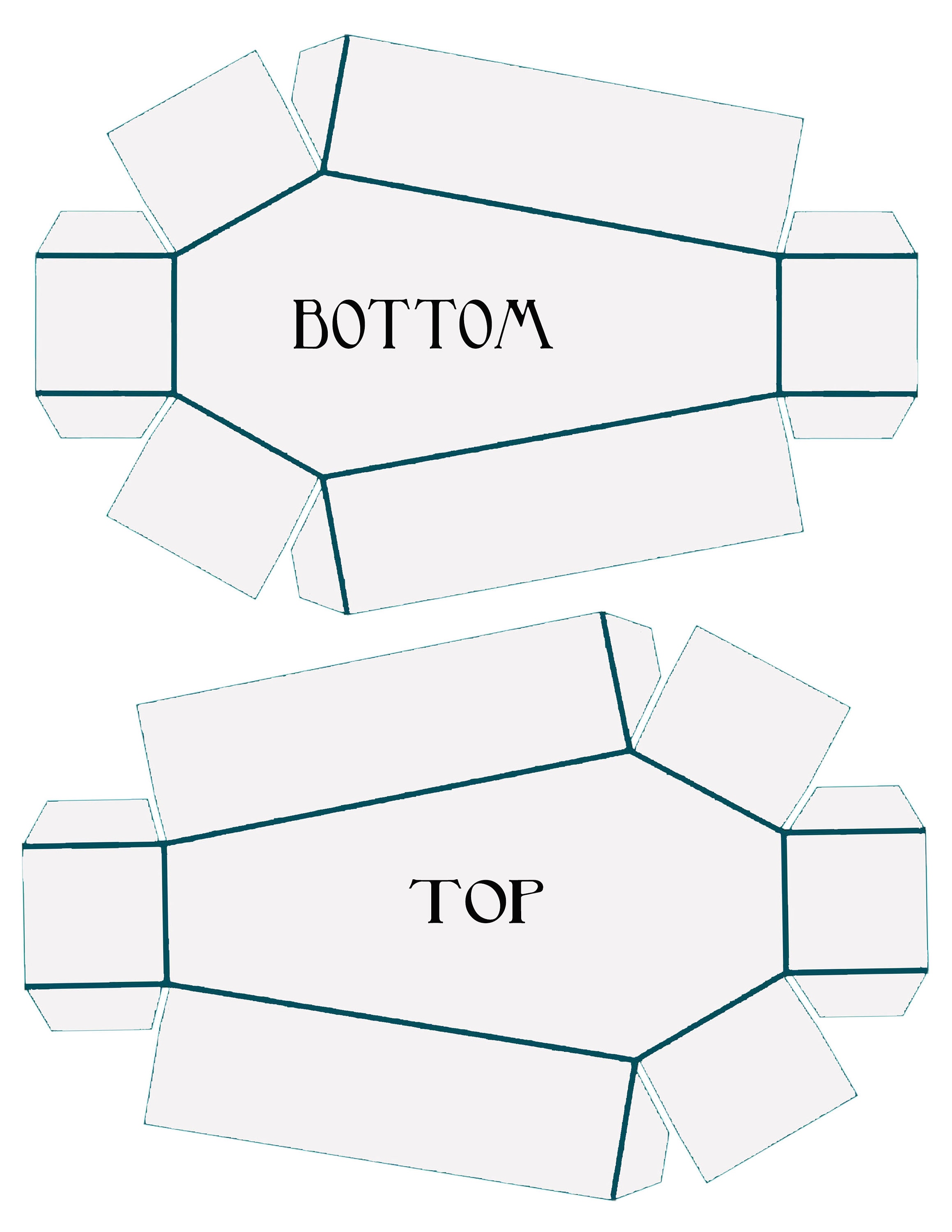 Printable Coffin Box Templates