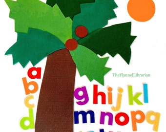 Chicka Chicka Boom Boom Large 24in. x 18in Felt Alphabet Tree for Toddler Preschool Flannel Board/ABCs Teaching/Circle Time Activity