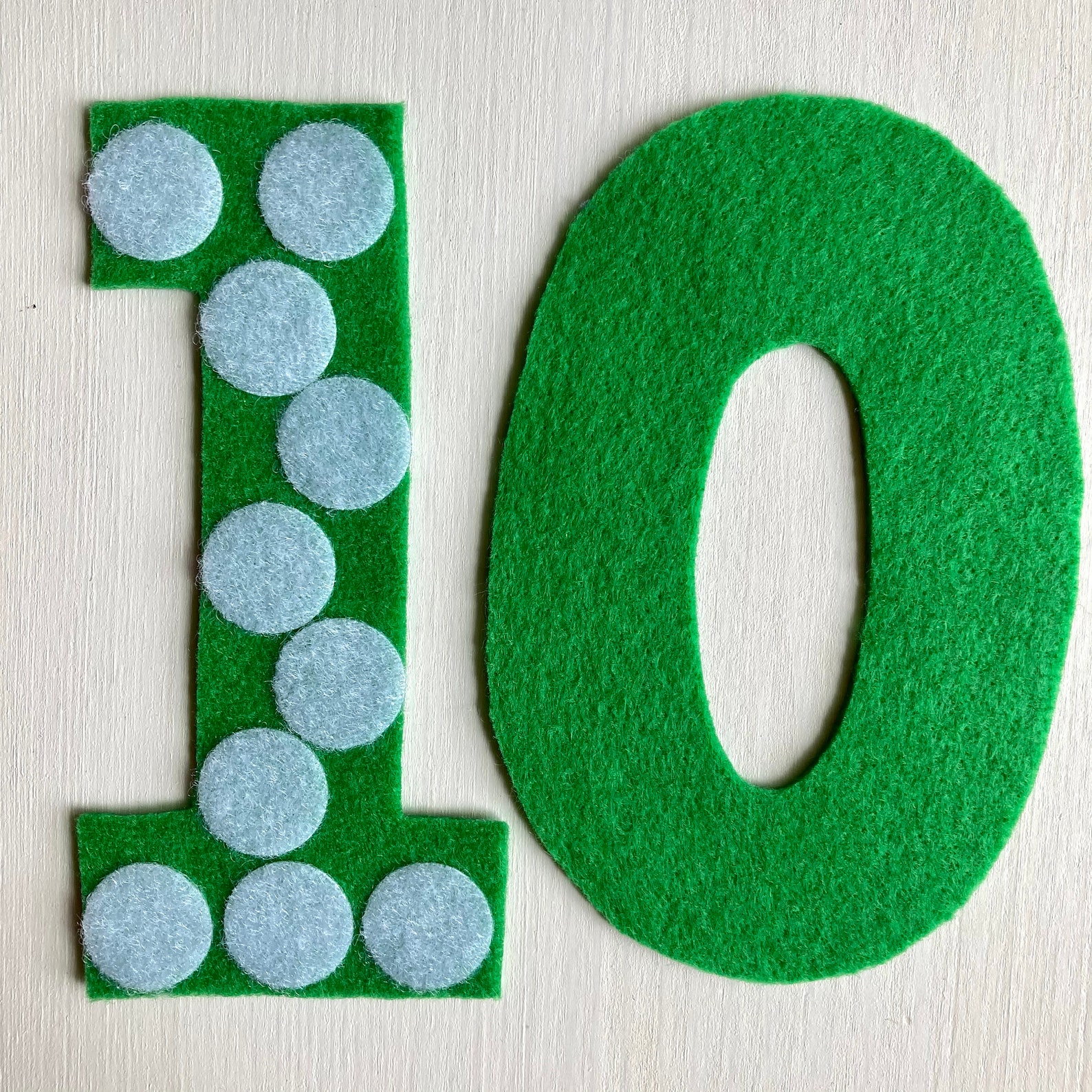 5 In. Dotted Felt Numbers 019 Early Math Felt Board/flannel Board