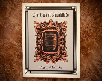 Edgar Allan Poe - The Cask of Amontillado - Renfields Books Small Book Mini Book Torture Gothic Horror